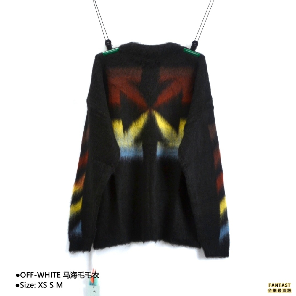 OFF WHITE 馬海毛毛衣