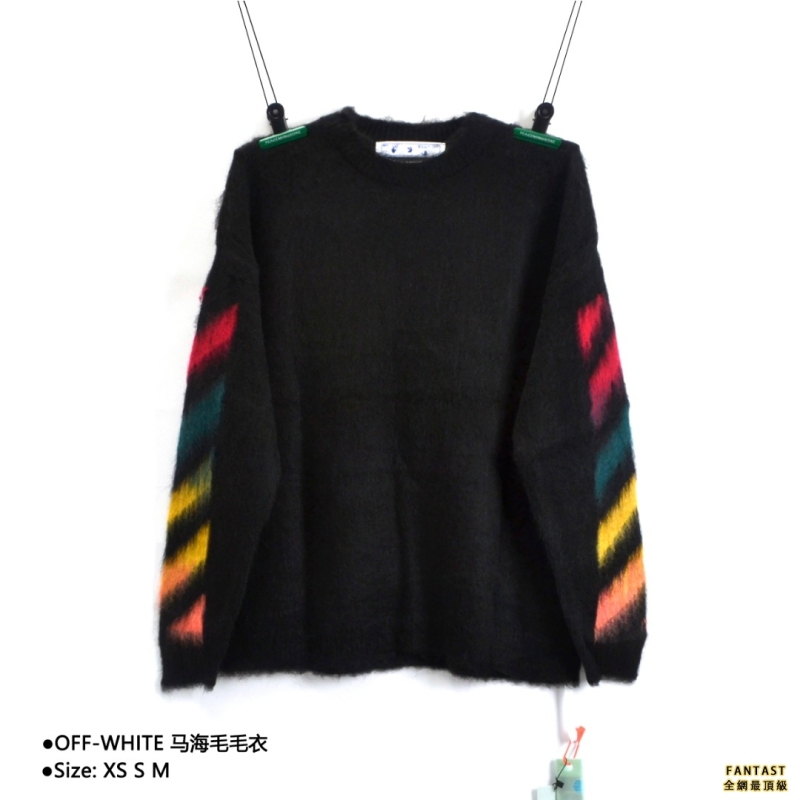 OFF WHITE 馬海毛毛衣