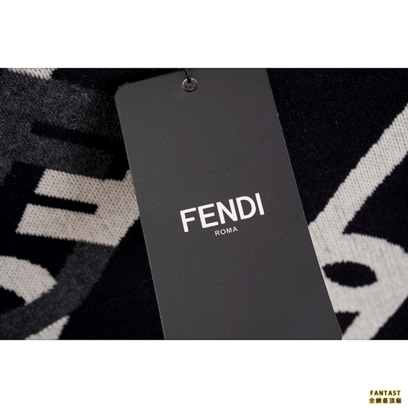 FENDI/芬迪 22FW 別針字母提花圓領衛衣毛衣