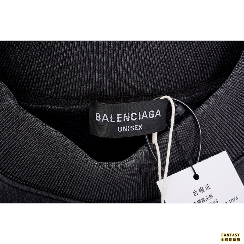 Balenciaga/巴黎世家 水洗做舊圓領衛衣