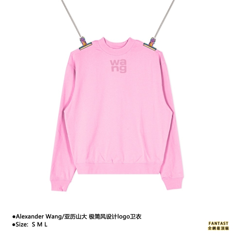 Alexander Wang/亞歷山大 極簡風設計logo衛衣