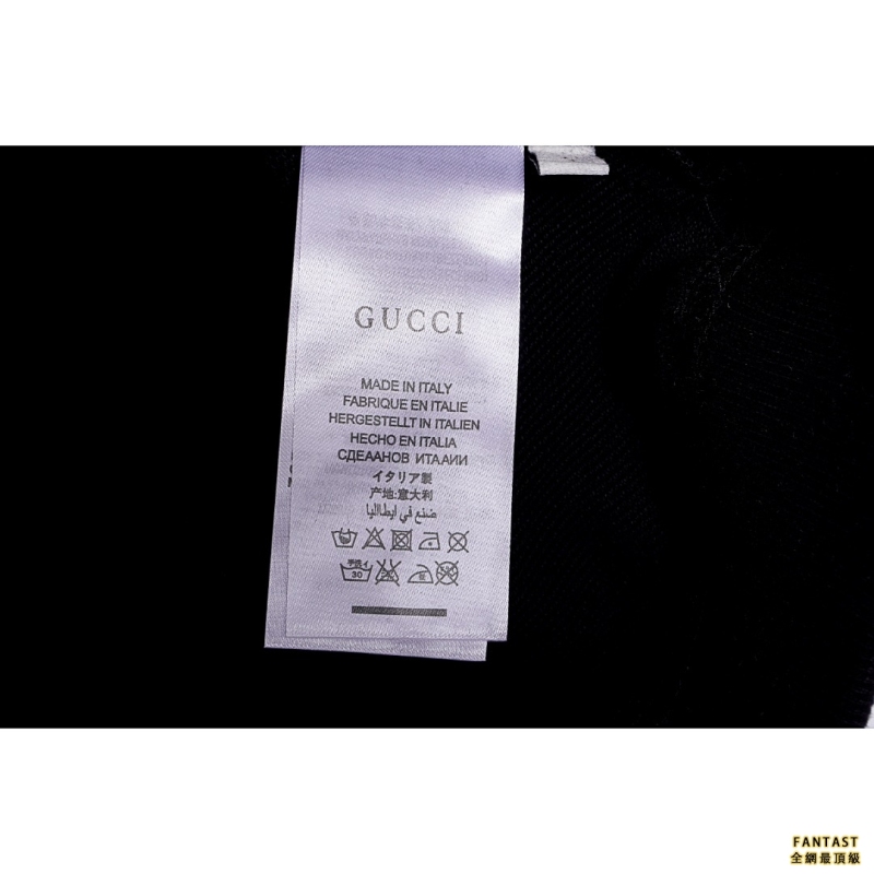Gucci/古馳 經典款標識印花連帽衛衣