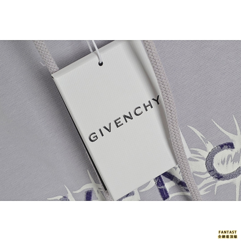 Givenchy/紀梵希 22FW 牙刷繡荊棘連帽衛衣