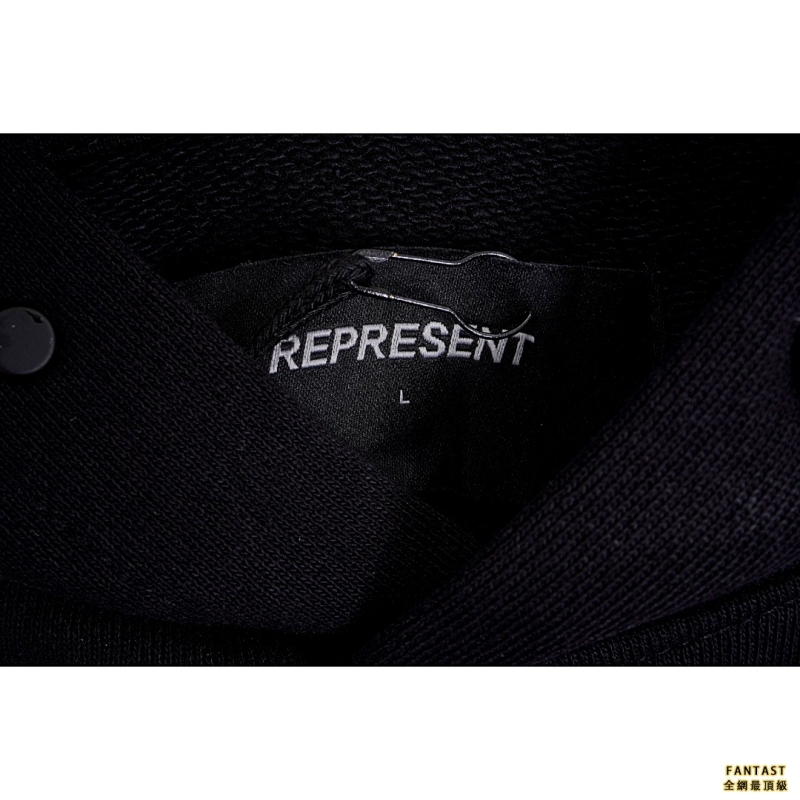 Represent 21fw 藍鯊魚印花帽衫