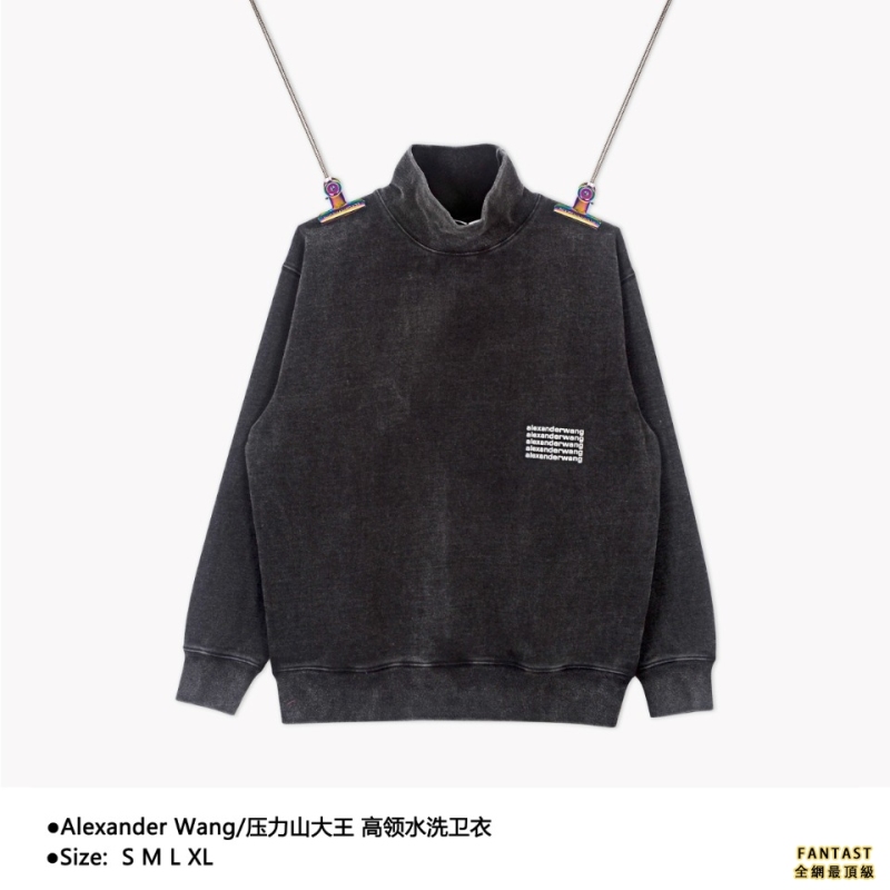 Alexander Wang/壓力山大王 高領水洗衛衣