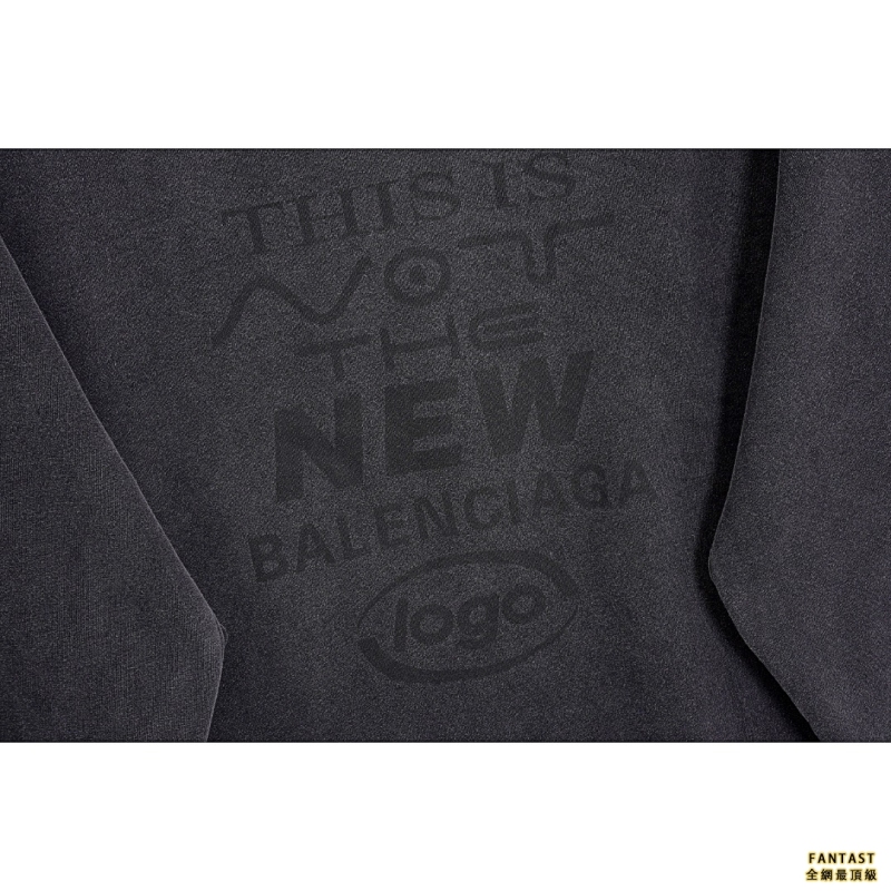 Balenciaga/巴黎世家 水洗做舊圓領衛衣