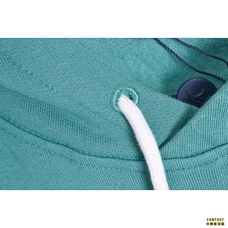 Louis Vuitton/路易威登 LV 21FW 湖水藍胸針別針帽衫