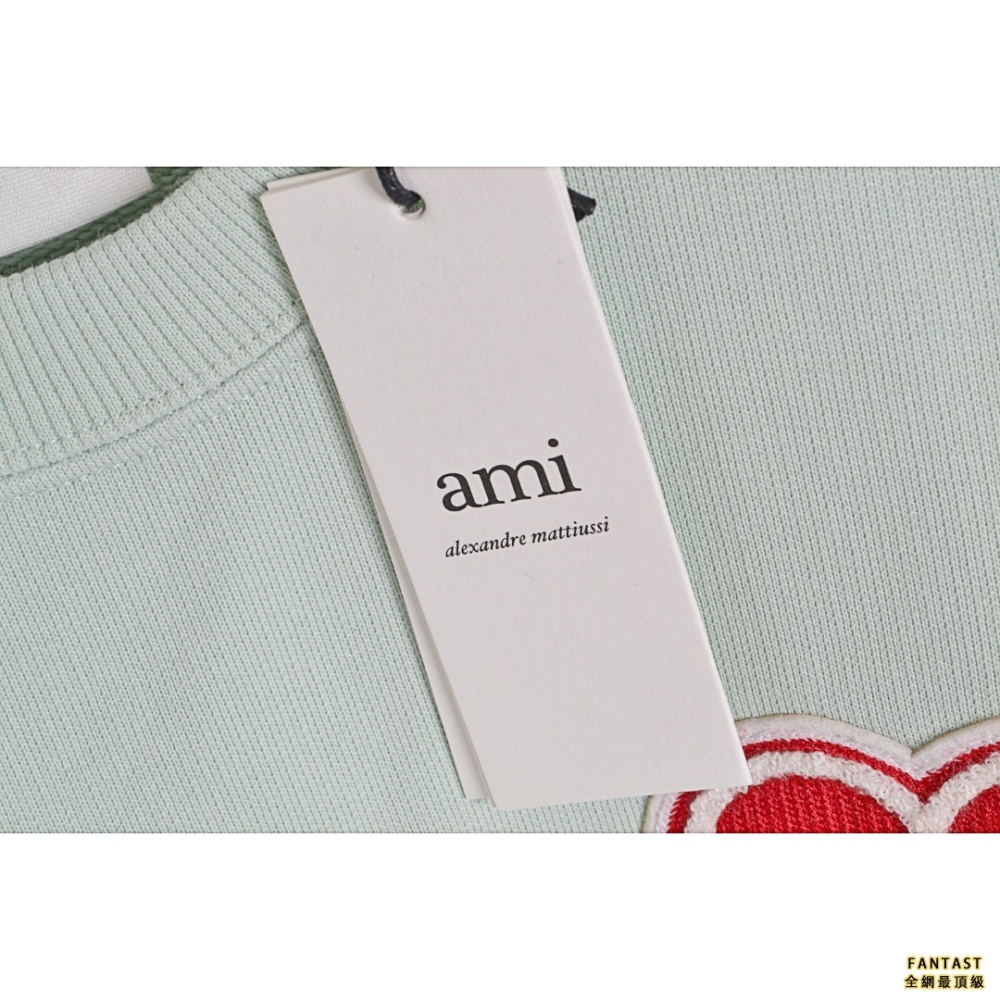 Ami 愛心刺繡圓領衛衣