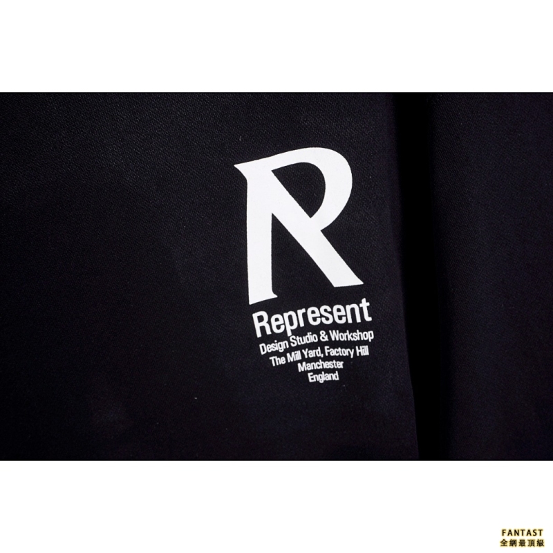 Represent 21fw 雙R字母印花帽衫