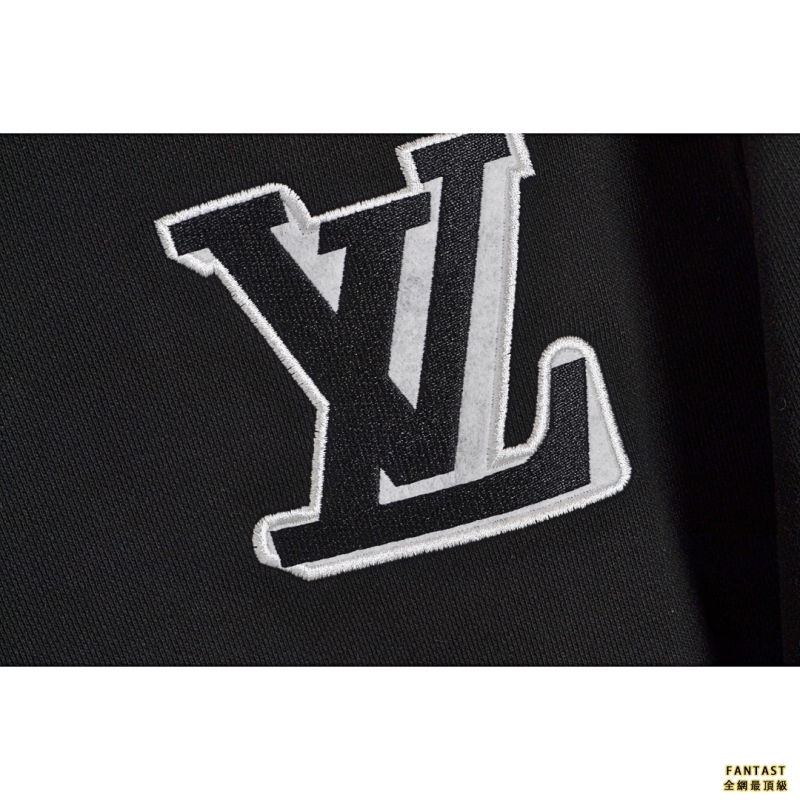 Louis Vuitton/路易威登 LV 22Fw 刺繡logo圓領衛衣