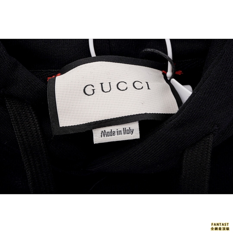 Gucci/古馳 經典款標識印花連帽衛衣