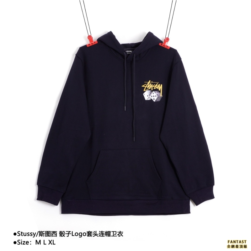 Stussy/斯圖西 骰子Logo套頭連帽衛衣