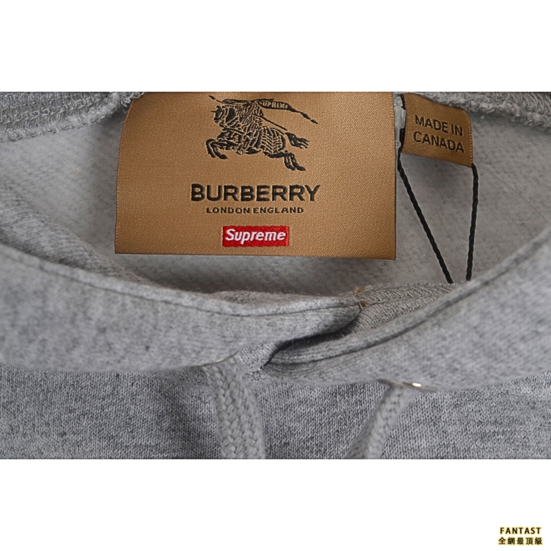 Supreme 22SS Burberry Box Logo Hooded 巴寶莉聯名BBR衛衣帽衫