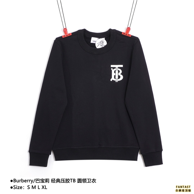 Burberry/巴寶莉 經典壓膠TB 圓領衛衣