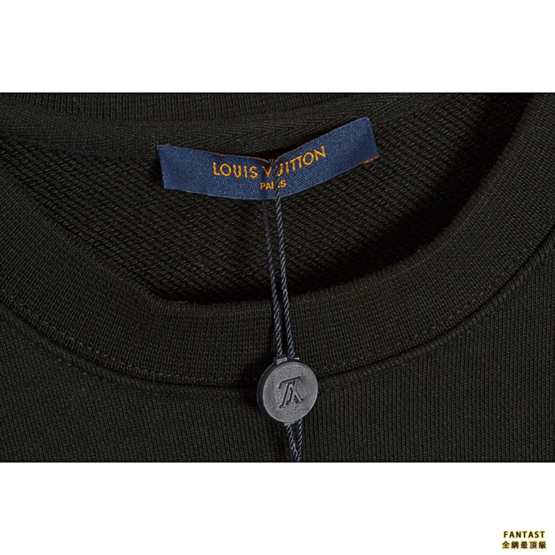 Louis Vuitton/路易威登 LV 22Fw 刺繡logo圓領衛衣