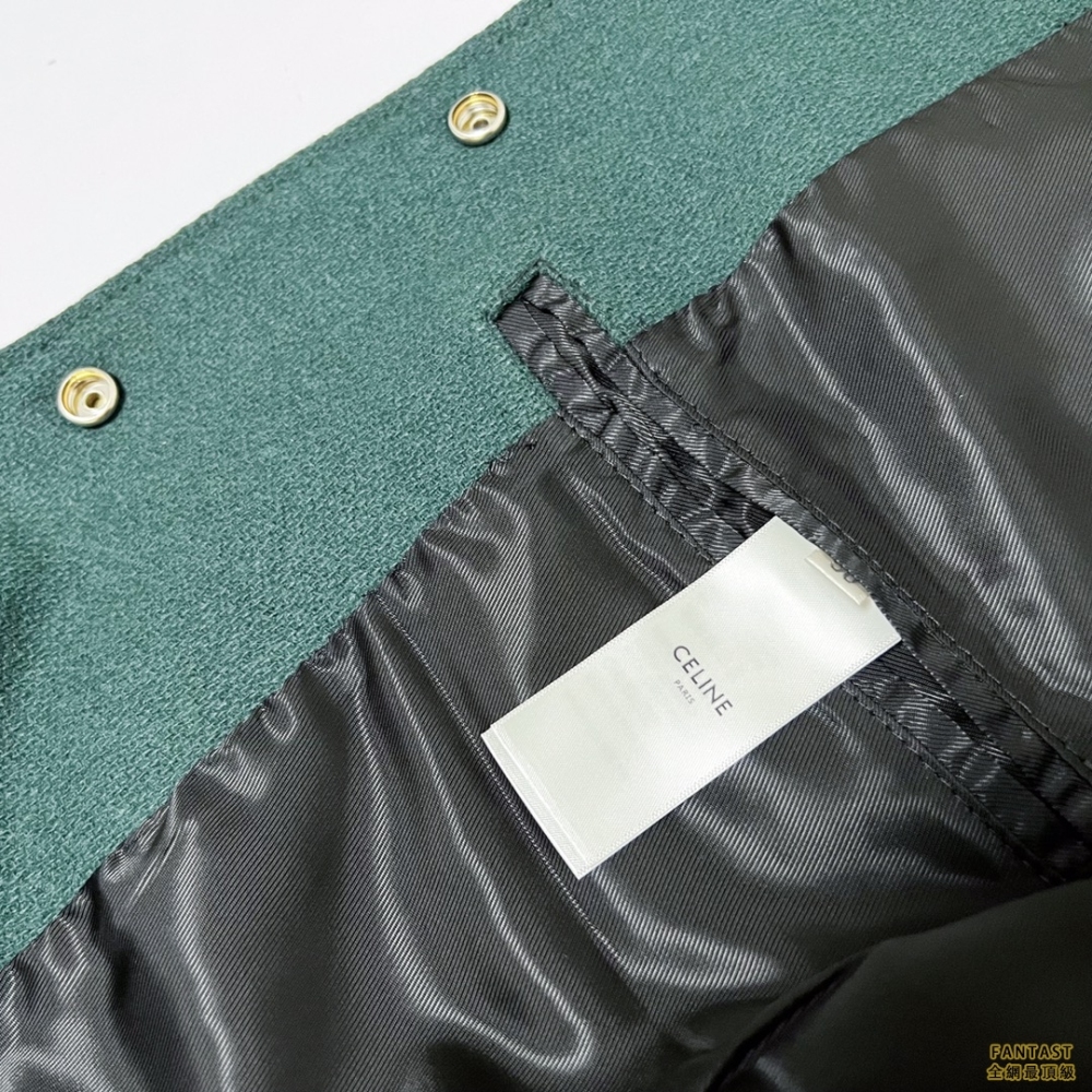 【賽琳 HEDI 22FW 皮袖棒球服】