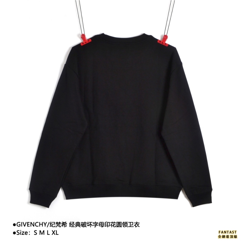 GIVENCHY/紀梵希 經典破壞字母印花圓領衛衣