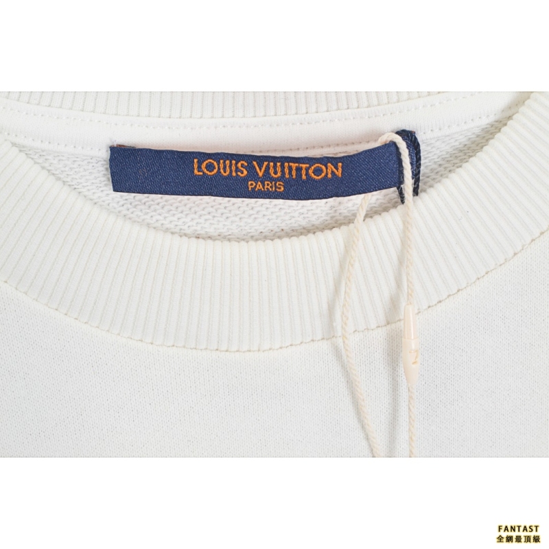 Louis Vuitton/路易威登 LV STITCH 連連看連點成線logo刺繡圓領衛衣