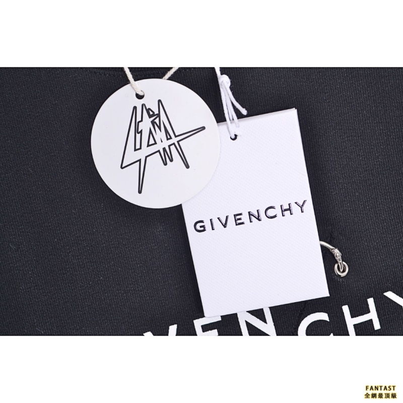 Givenchy/紀梵希 破壞字母鎖扣割破圓領衛衣