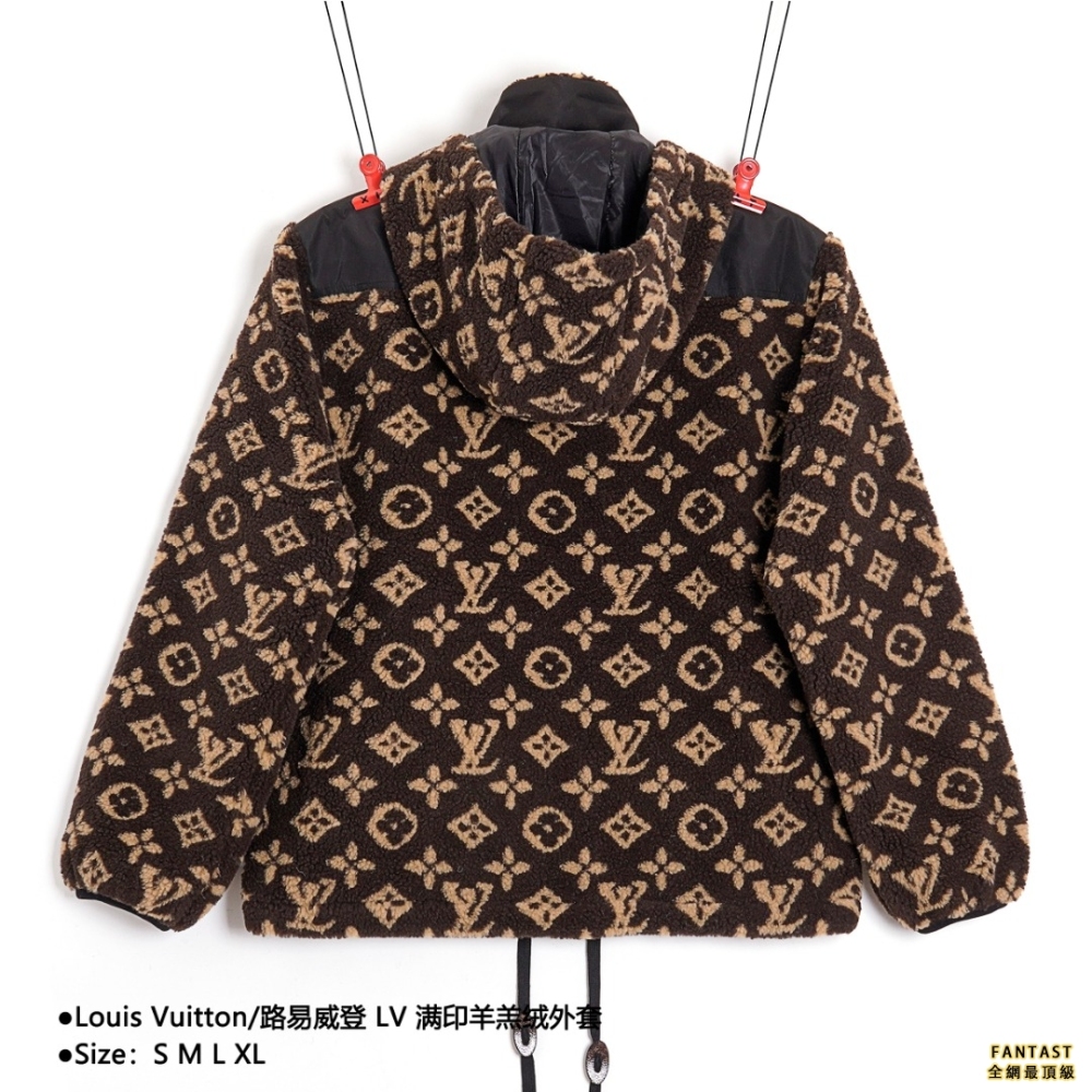 Louis Vuitton/路易威登 LV 滿印羊羔絨外套 