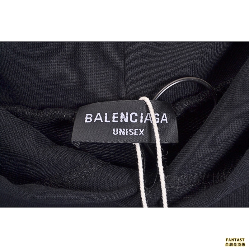 Balenciaga/巴黎世家 XXXL字母刺繡Logo連帽衛衣