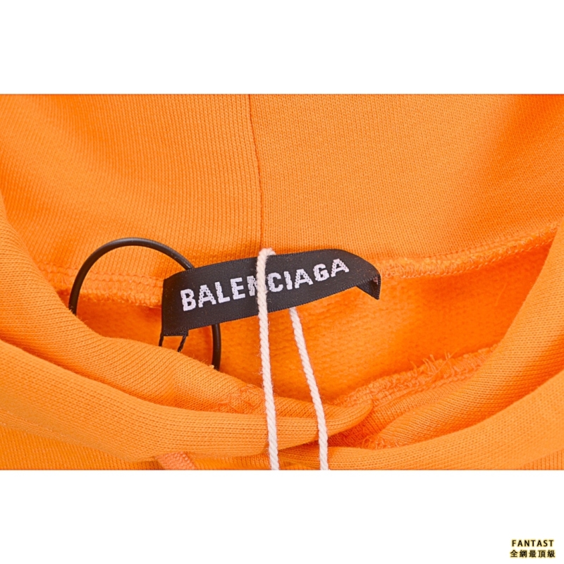 Balenciaga/巴黎世家 多國語言彩色Logo印花連體帽衛衣 