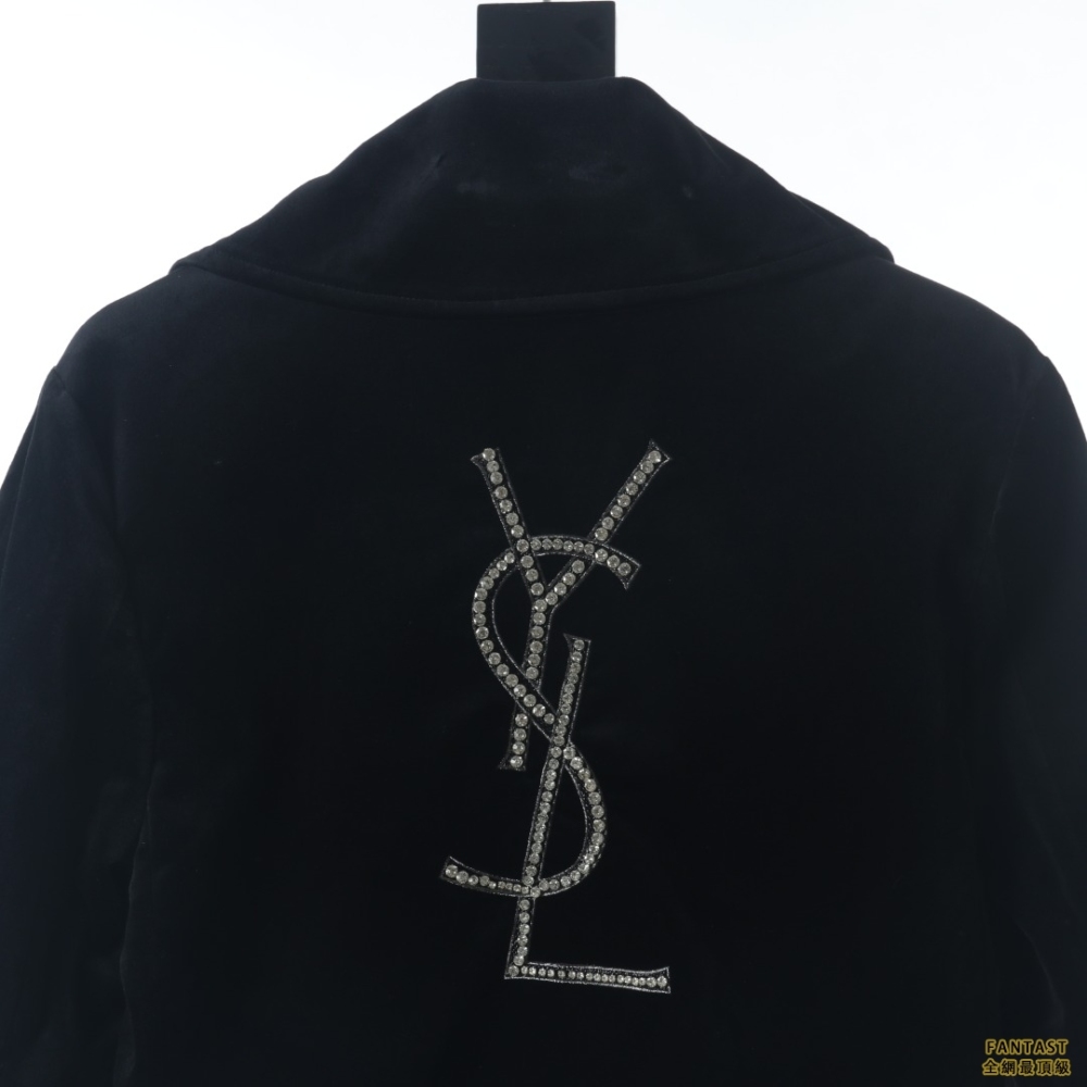 SLP聖羅蘭 新款後背燙鑽大衣
