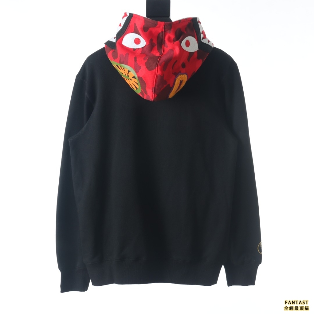 BAPE 拼色拉鍊帽衫