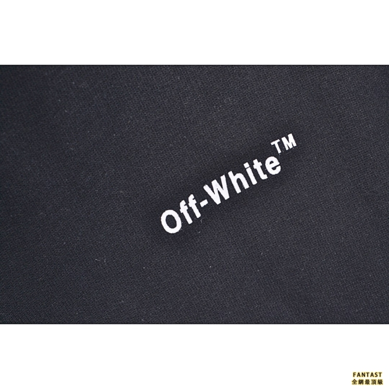 OFF WHITE C/O VIRGIL 22FW 基礎線條印花拉鍊外套連帽衛衣