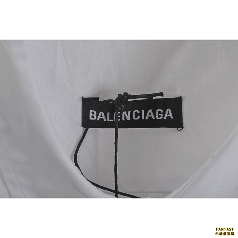 BALENCIAGA/巴黎世家 經典可樂刺繡LOGO長袖襯衫