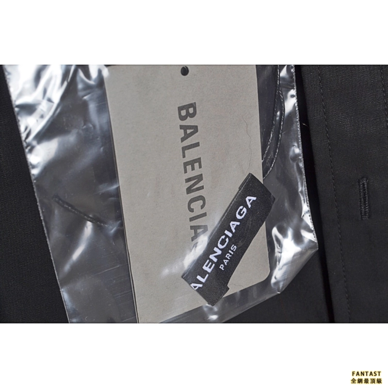 balenciaga/巴黎世家 2SS 口袋硅字母短袖襯衫