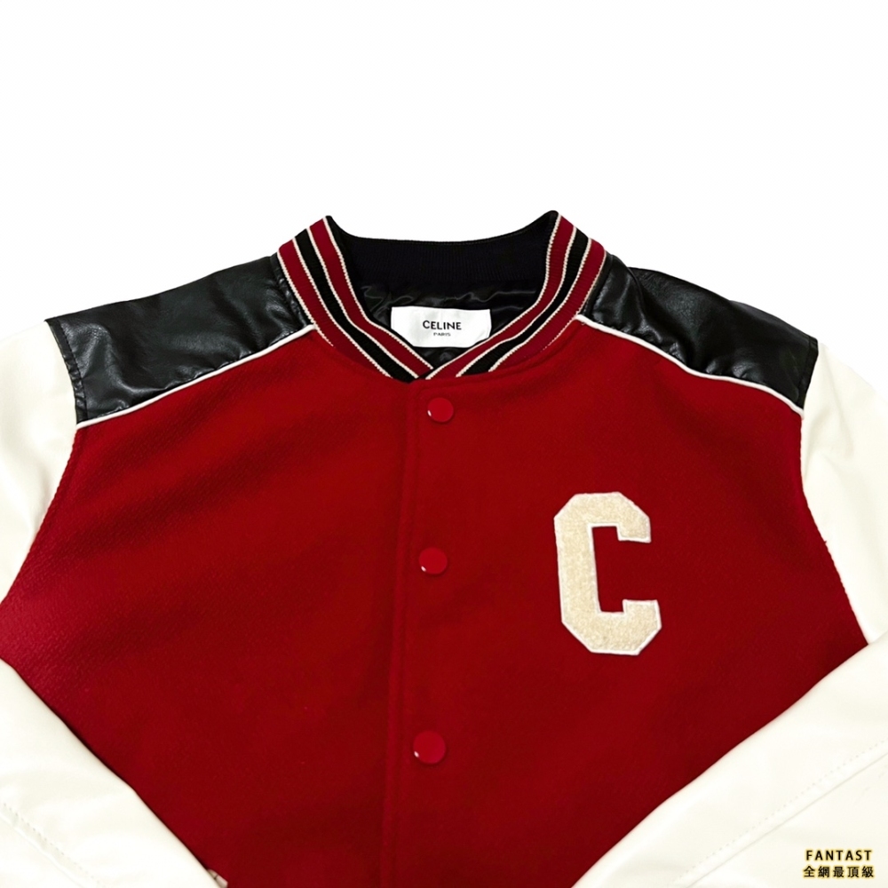 【賽琳 HEDI 22FW 皮袖棒球服】