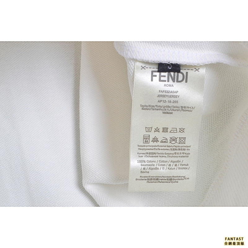 Fendi/芬迪 22fw 双F刺绣logo圆领卫衣