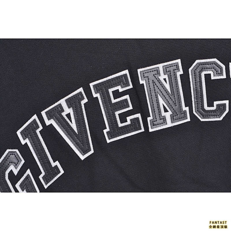 Givenchy/紀梵希 22FW 手臂拉鍊貼皮圓領衛衣