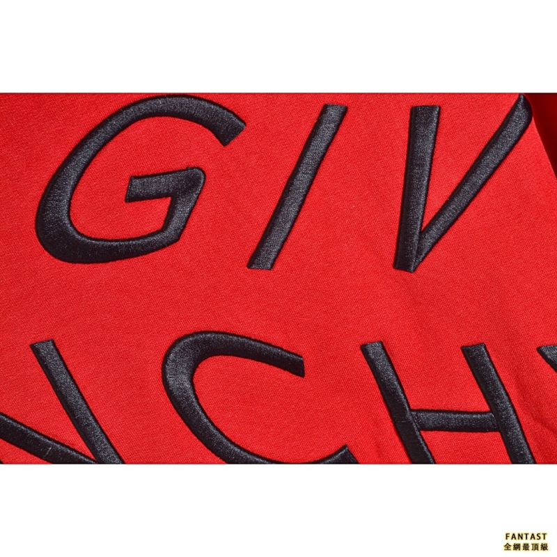 GIVENCHY/紀梵希刺繡大logo絨布帽衫