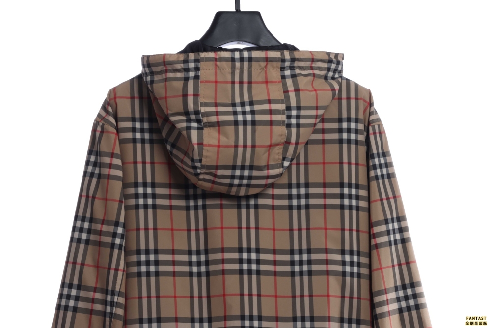 Burberry巴寶莉 經典小格子雙面夾克外套 