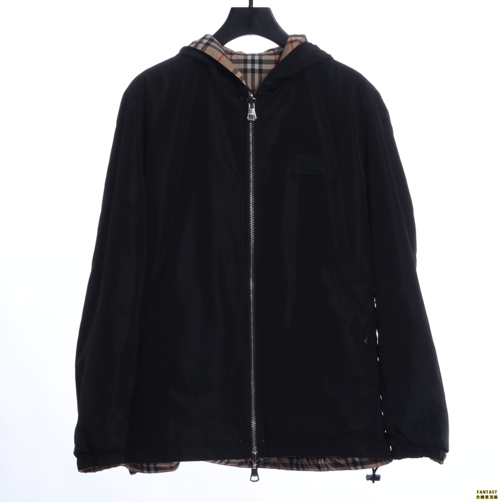 Burberry巴寶莉 經典小格子雙面夾克外套 