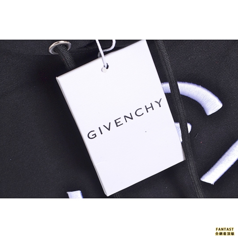 GIVENCHY/紀梵希刺繡大logo絨布帽衫 