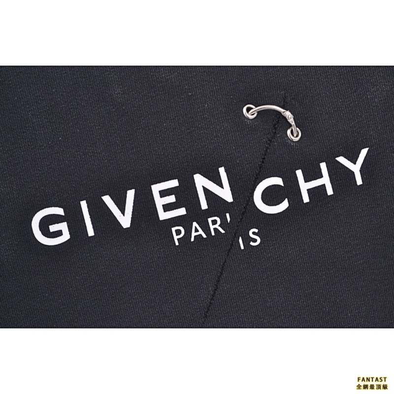 Givenchy/紀梵希 破壞字母鎖扣割破圓領衛衣