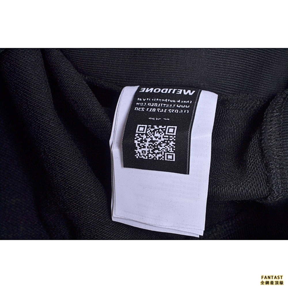 WE11DONE TRACK 燙鑽字母圓領衛衣