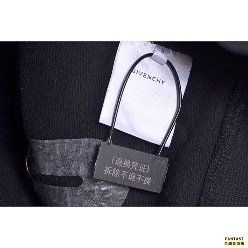 Givenchy/紀梵希 破壞字母鎖扣割破圓領衛衣