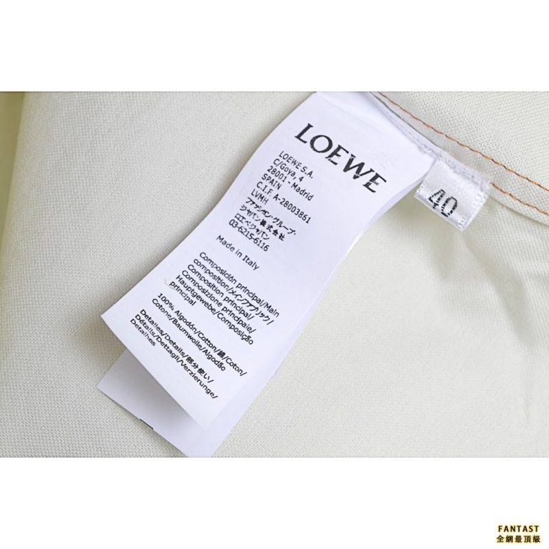 Loewe/羅意威 22FW 四葉草口袋長襯衫