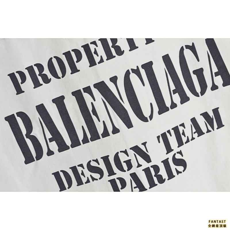 Balenciaga/巴黎世家 22FW 奶杏色標語襯衫夾克 