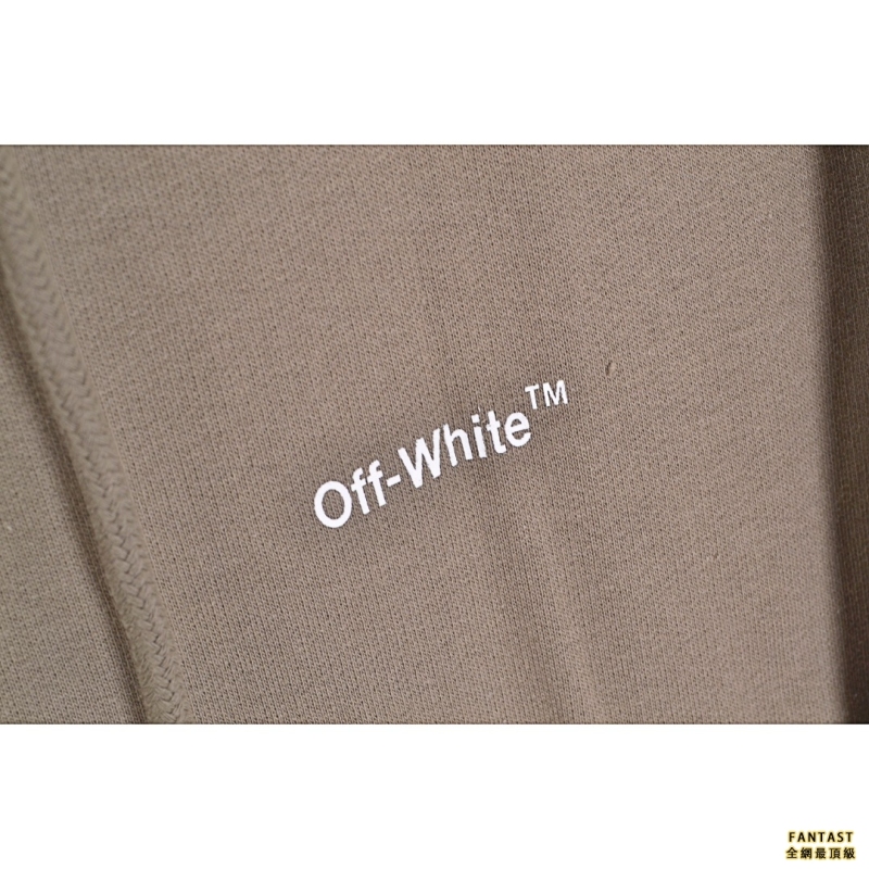 OFF WHITE C/O VIRGIL 22FW 基礎線條印花拉鍊外套連帽衛衣