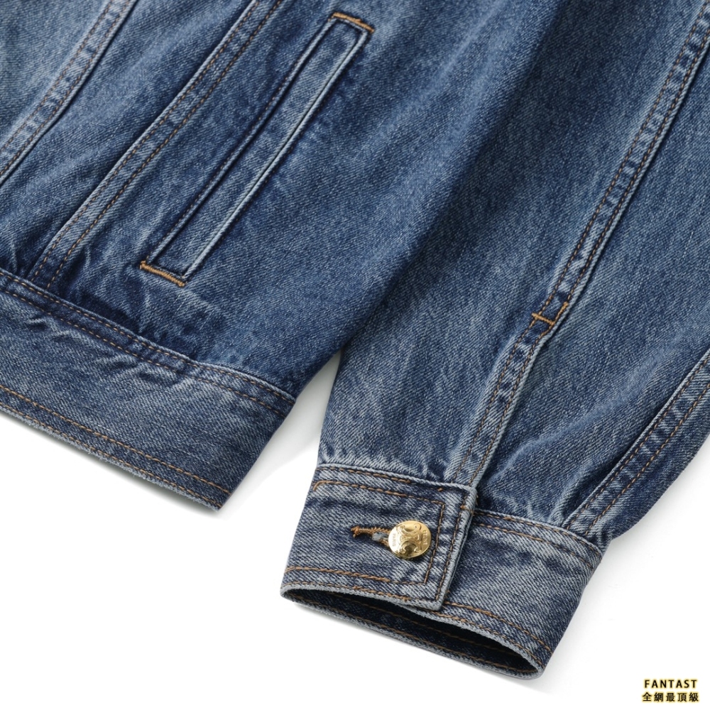 【上新】 celin 22ss 水洗黃領牛仔夾克