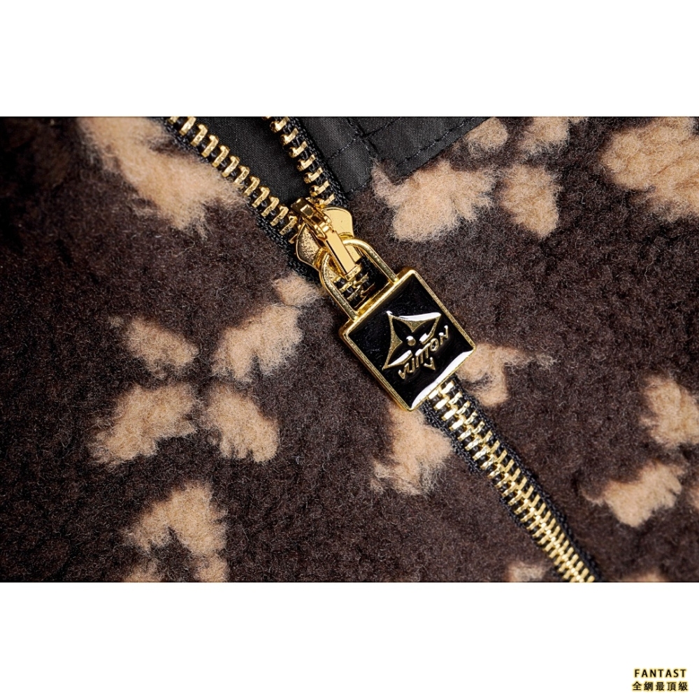 Louis Vuitton/路易威登 LV 滿印羊羔絨外套 