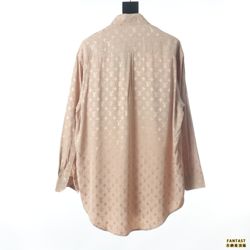 Louis Vuitton LV 22限定款 滿印暗紋桑蠶絲襯衫