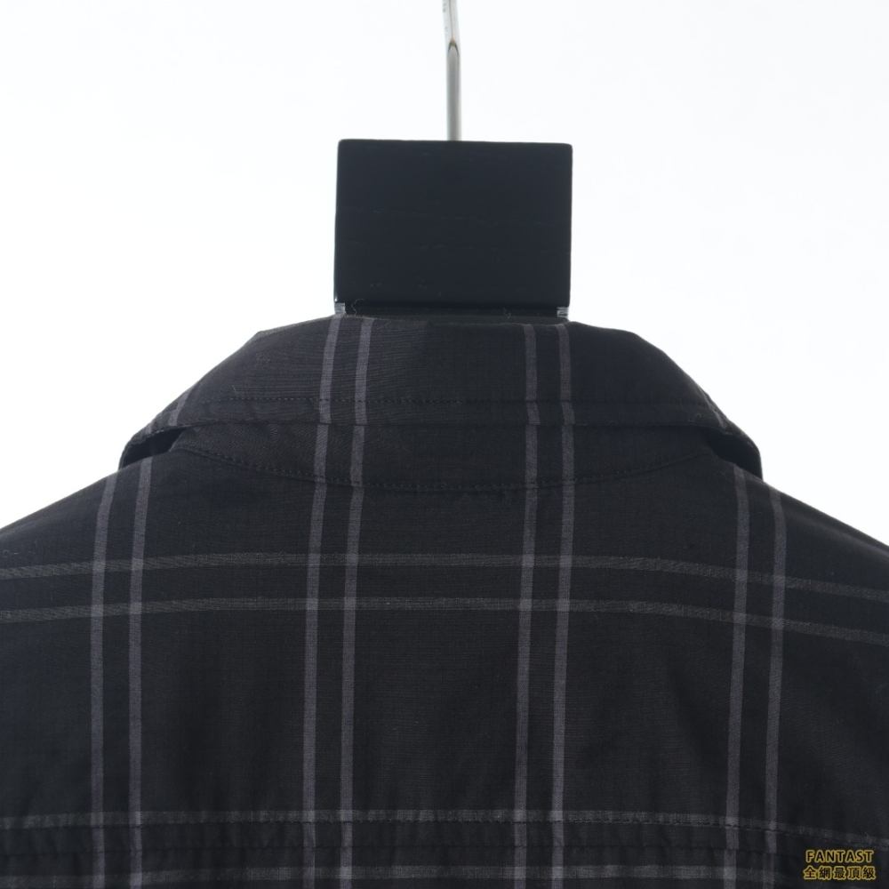 Balenciaga巴黎世家 22Fw BB格紋棉服外套