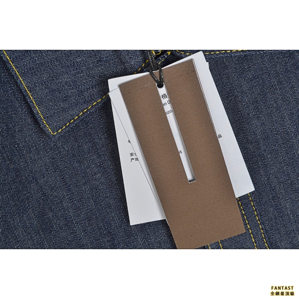 Dior/迪奧 22ss 經典Atelier系列 簽名logo刺繡牛仔襯衫