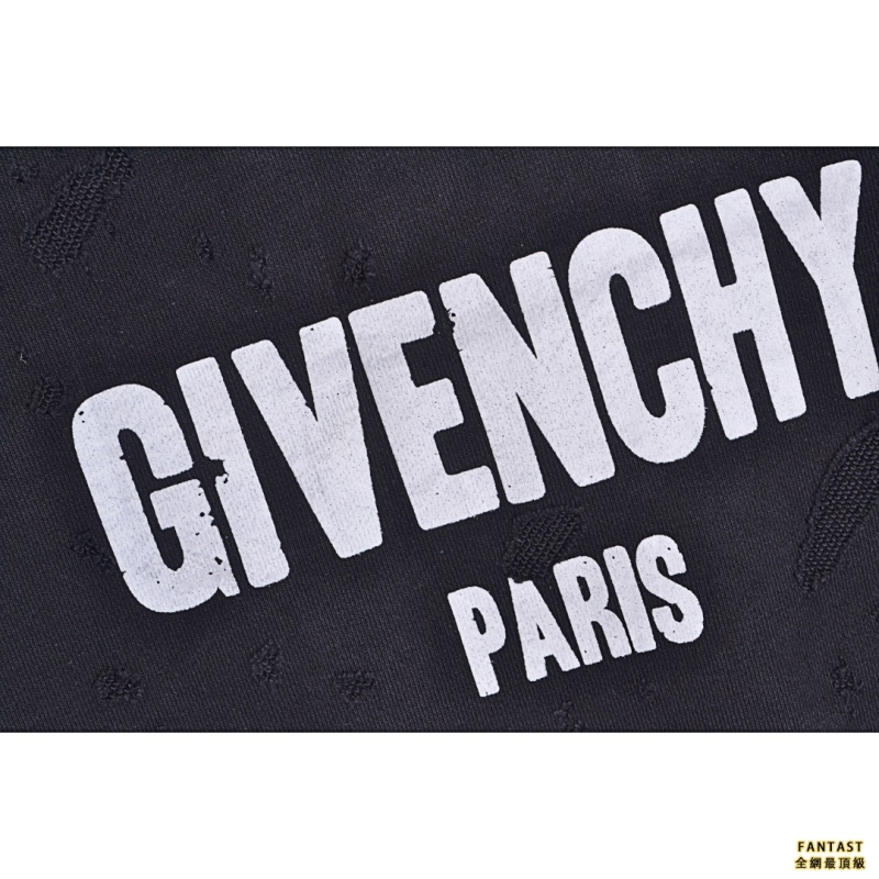 Givenchy/紀梵希經典大破洞字母印花圓領衛衣